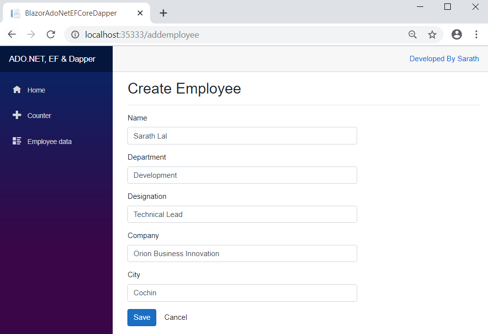 Combine EF Core And Dapper In Same Blazor App